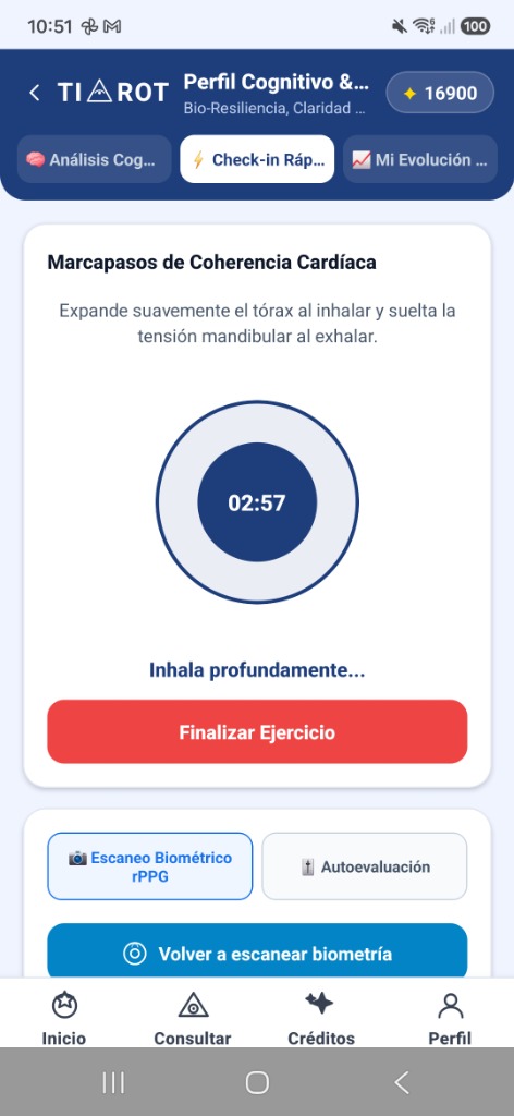 Marcapasos de Coherencia Cardíaca en App Móvil TIAROT